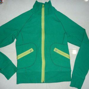 LULULEMON WOMENS ATHLETIC ZIP UP JACKET SIZE XS GREEN